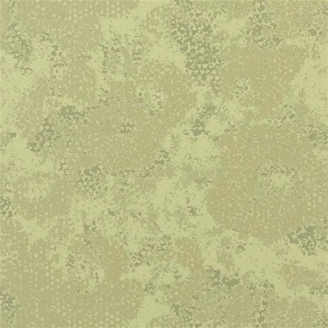 Udyana Distressed Floral Olive Wallpaper | Designers Guild Europe