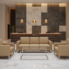 Smooth Pebble Grain Sandy Beige Upholstered Sofa | Architectural Fabrics