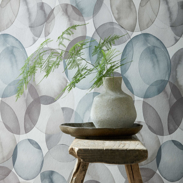 Honesty Pebble - Grey Wallcovering | 1838 Wallcoverings