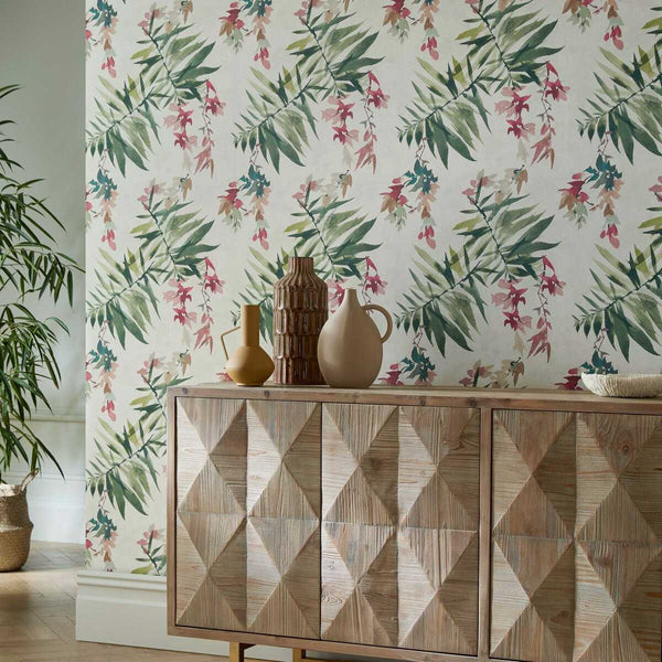 Essence Orchid - Pink Wallcovering | 1838 Wallcoverings