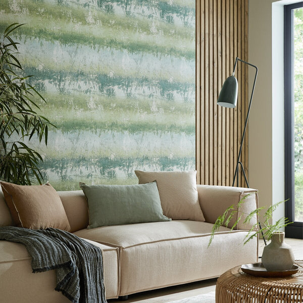 Serenity Celadon - Green Wallcovering | 1838 Wallcoverings