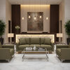 Aire Pebbled - Olive Grove Breathable Polyurethane Upholstered Sofa | Architectural Fabrics