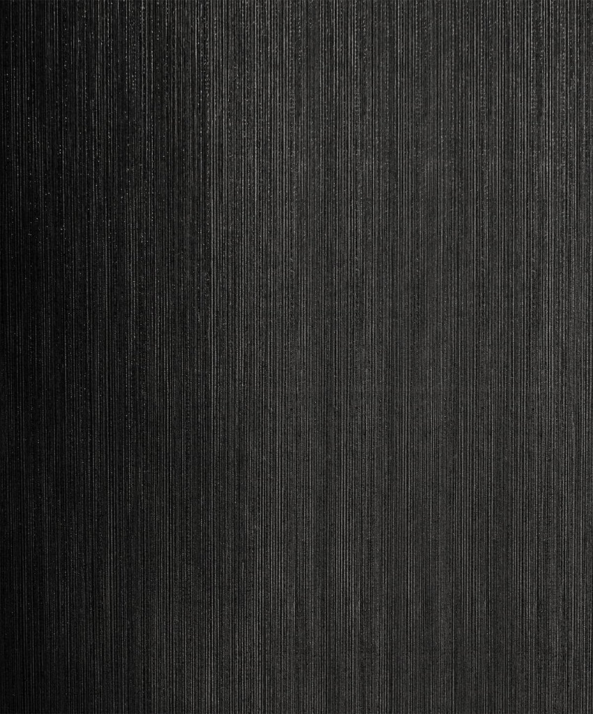 Fentucci Natural Stria Wallpaper - Contemporary Faux - Ebony & Glitter | Fentucci