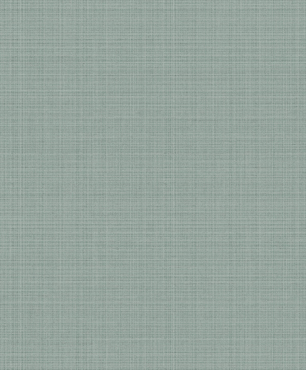 Fentucci Crosshatch Linen - Contemporary Faux - Metallic Sea Green | Fentucci