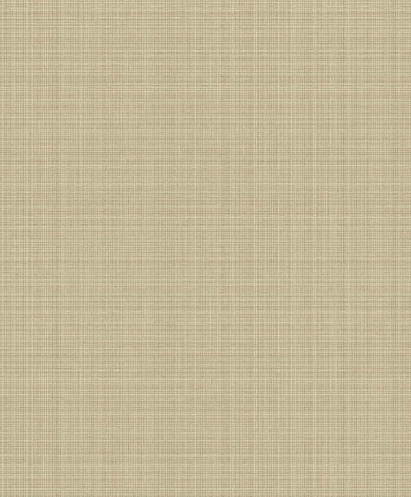 Fentucci Crosshatch Linen - Contemporary Faux - Metallic Khaki | Fentucci