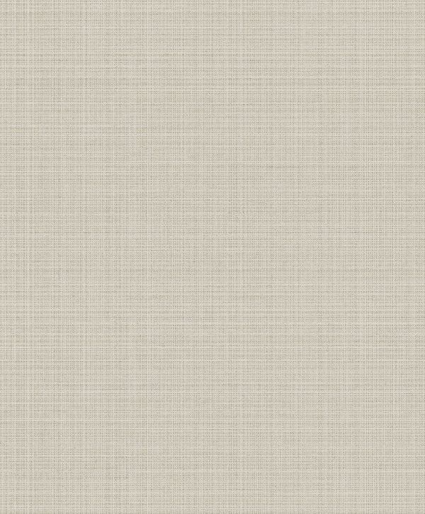 Fentucci Crosshatch Linen - Contemporary Faux - Metallic Greige | Fentucci