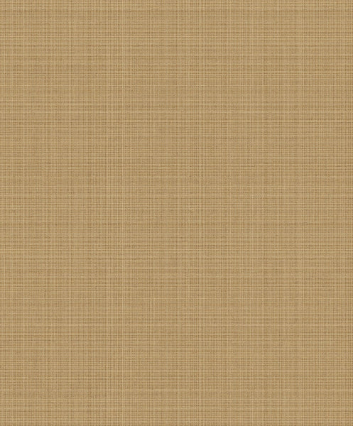 Fentucci Crosshatch Linen Wallpaper - Contemporary Faux - Metallic Antique Brass | Fentucci