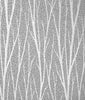 Malibu Birch Trail Wallpaper - Contemporary Botanical - Metallic Silver & Charcoal | Malibu Wallpaper