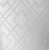 Malibu Diamond Lattice Wallpaper - Contemporary Geometric - Gray Mist & Metallic Silver | Malibu Wallpaper