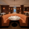 Soper Hole - Apricot Upholstered Banquette | Architectural Fabrics