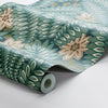 Hidden Ivy Spruce Room Setting | Schumacher Wallpaper