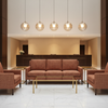 Woven Textured Crosshatch Rustic Sienna Upholstered Sofa | Architectural Fabrics