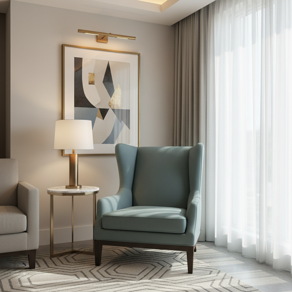 Smooth Matte Texture Dusty Teal Upholstered Chair | Architectural Fabrics