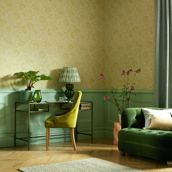 V&a Eden - Mellow - Yellow Wallcovering | 1838 Wallcoverings