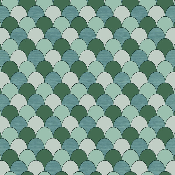 Scales Green | MC Escher Wallcovering
