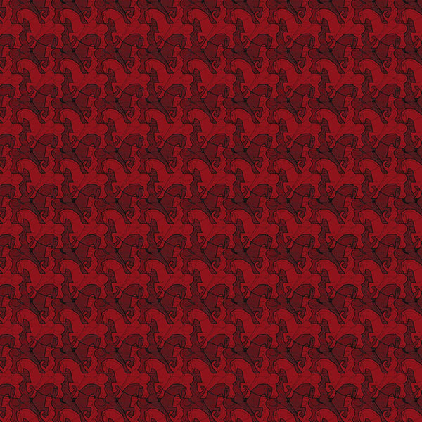 Horseman Red | MC Escher Wallcovering