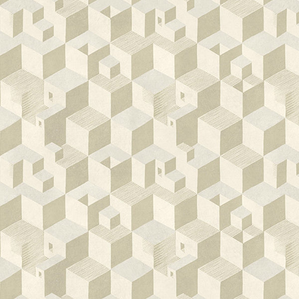 Cube Light Beige | MC Escher Wallcovering