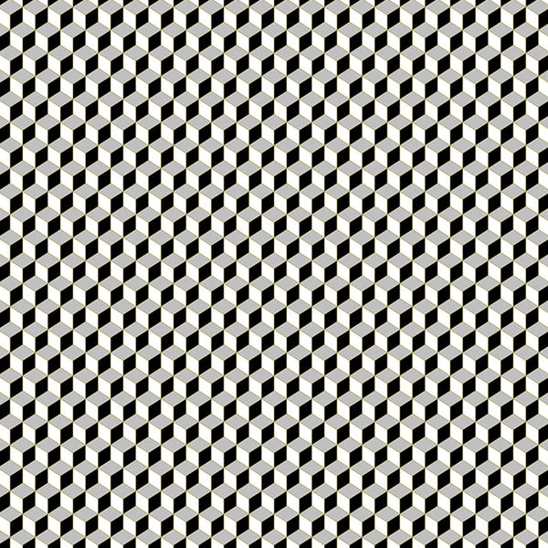 Little Cube Black White | MC Escher Wallcovering