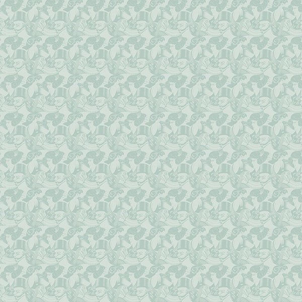Eight Heads Aqua Jade | MC Escher Wallcovering