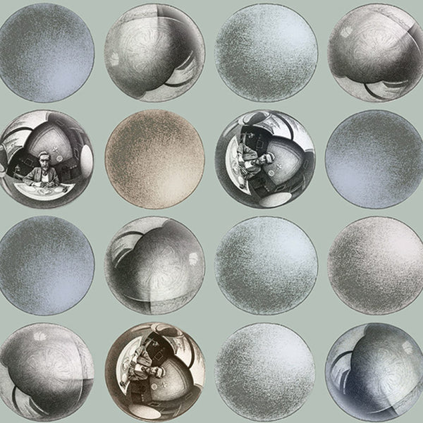 Sphere Aqua Jade | MC Escher Wallcovering