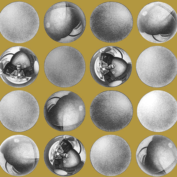 Sphere Mustard | MC Escher Wallcovering
