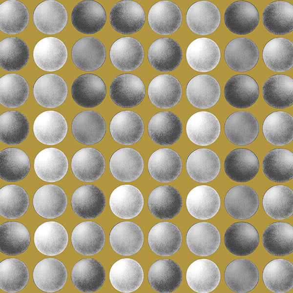 Little Sphere Mustard | MC Escher Wallcovering