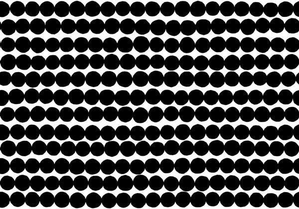 Räsymatto Contemporary Illustration - Ebony and Off-White | Architectural Wallcoverings