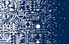 Malibu Yön Varjo Wallpaper - Contemporary Illustration - Midnight Blue and Off-White | Malibu Wallpaper