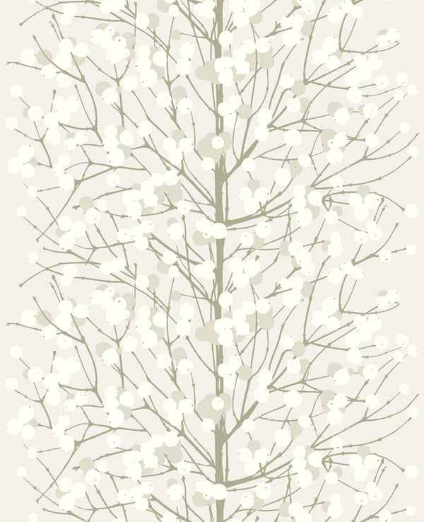 Lumimarja Contemporary Illustration - Gray and Fog | Architectural Wallcoverings