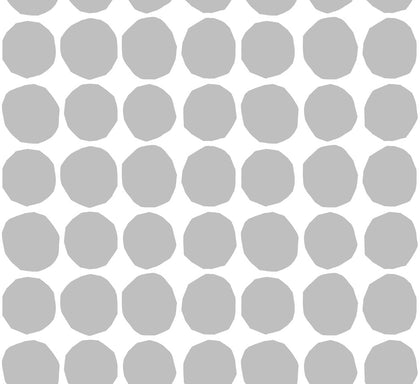 Pienet Kivet Contemporary Illustration - Gray and Eggshell | Architectural Wallcoverings