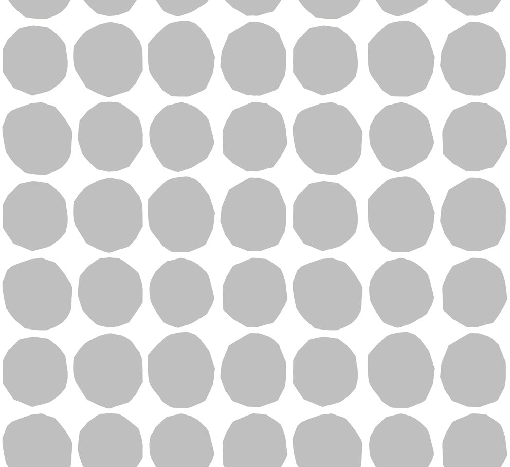 Malibu Pienet Kivet Wallpaper - Contemporary Illustration - Gray and Eggshell | Malibu Wallpaper