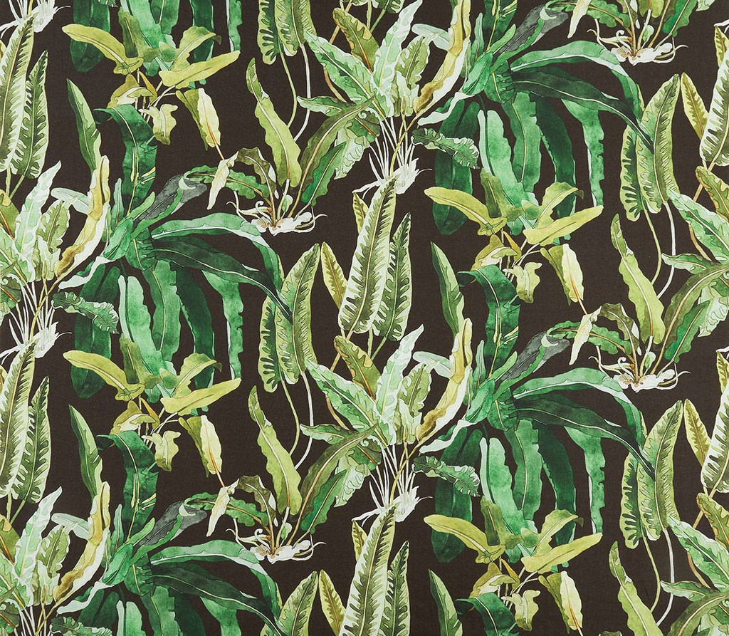 DWCY-900296 Nina Campbell Fabric Forest Green designer-wallcoverings-los-angeles