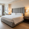 Aarden - Stone Gray Silicone Hybrid Upholstered Headboard | Architectural Fabrics
