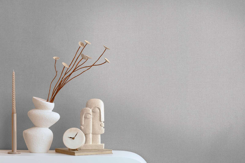 Pure Elegance Gray Wallcovering | AS Creation
