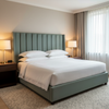 Fine Textured Weave Seafoam Green Upholstered Headboard | Architectural Fabrics