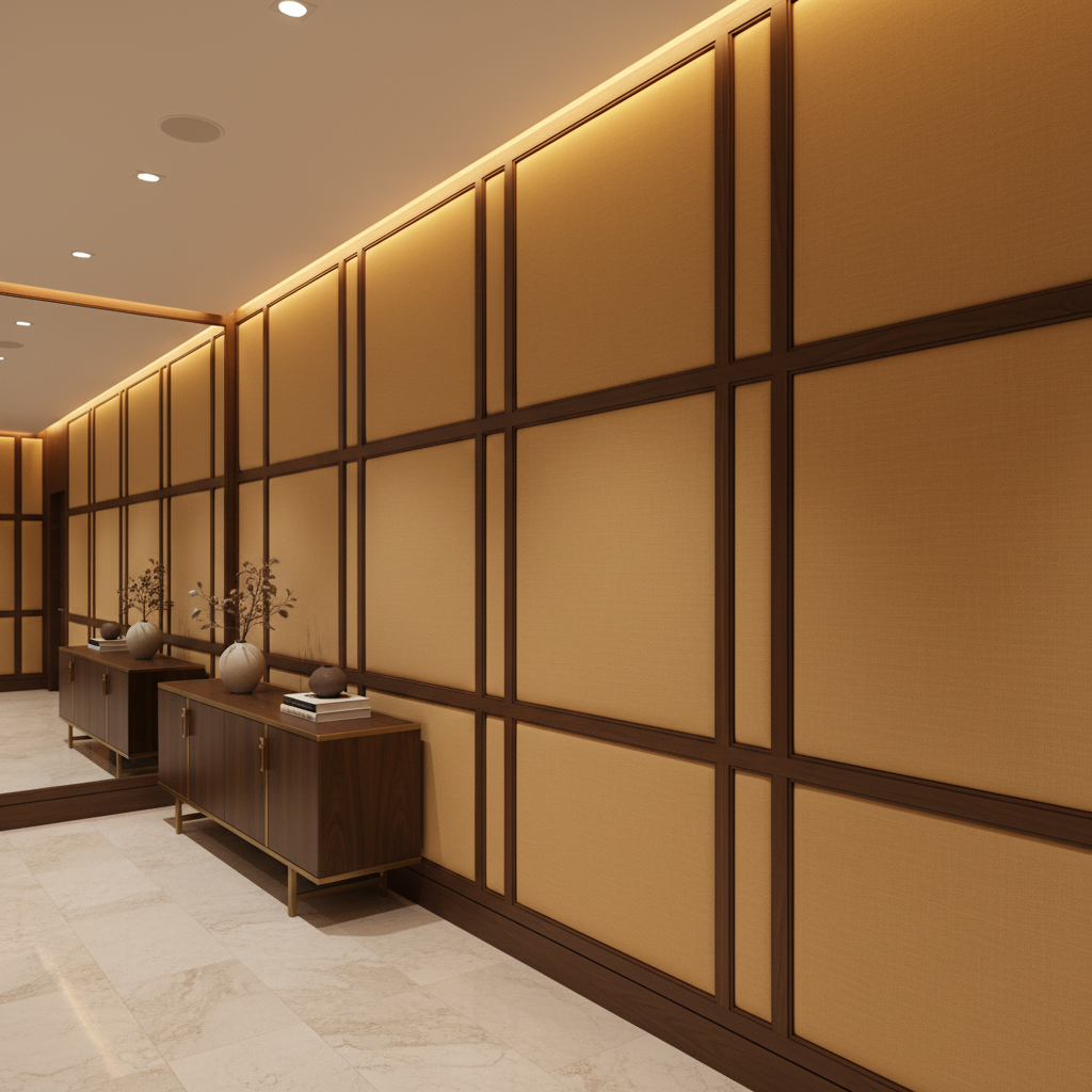 Soper Hole - Wheat Upholstered Wall Panel | Architectural Fabrics