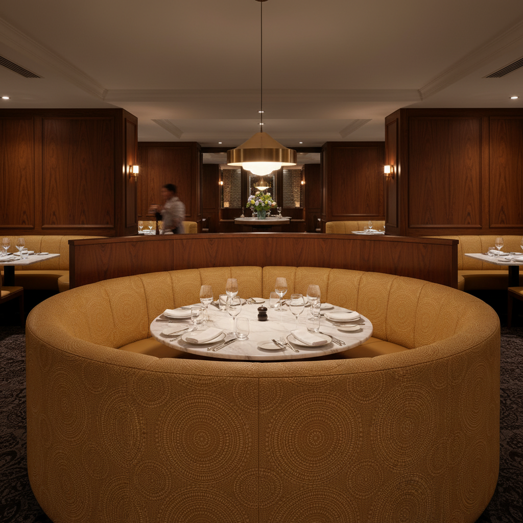 Virgin Gorda - Camel Upholstered Banquette | Architectural Fabrics