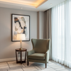 Smooth Pebble Grain Muted Olive Upholstered Chair | Architectural Fabrics