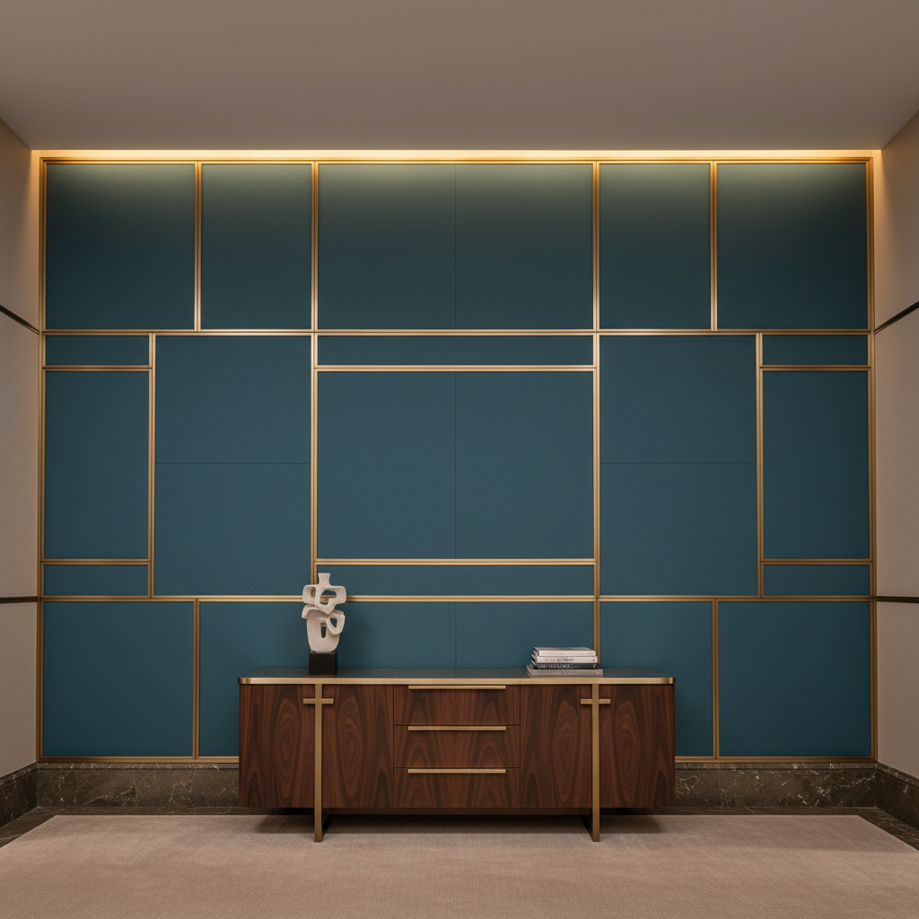 Peter Island - River Upholstered Wall Panel | Architectural Fabrics