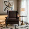 West Indian Lily - Dull Rich Brown Upholstered Chair | Architectural Fabrics