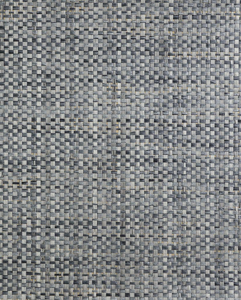 Montauk Paperweave Blue Charcoal Wallcovering | Phillipe Romano