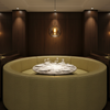 Embossed Reptile Skin Pale Olive Upholstered Banquette | Architectural Fabrics