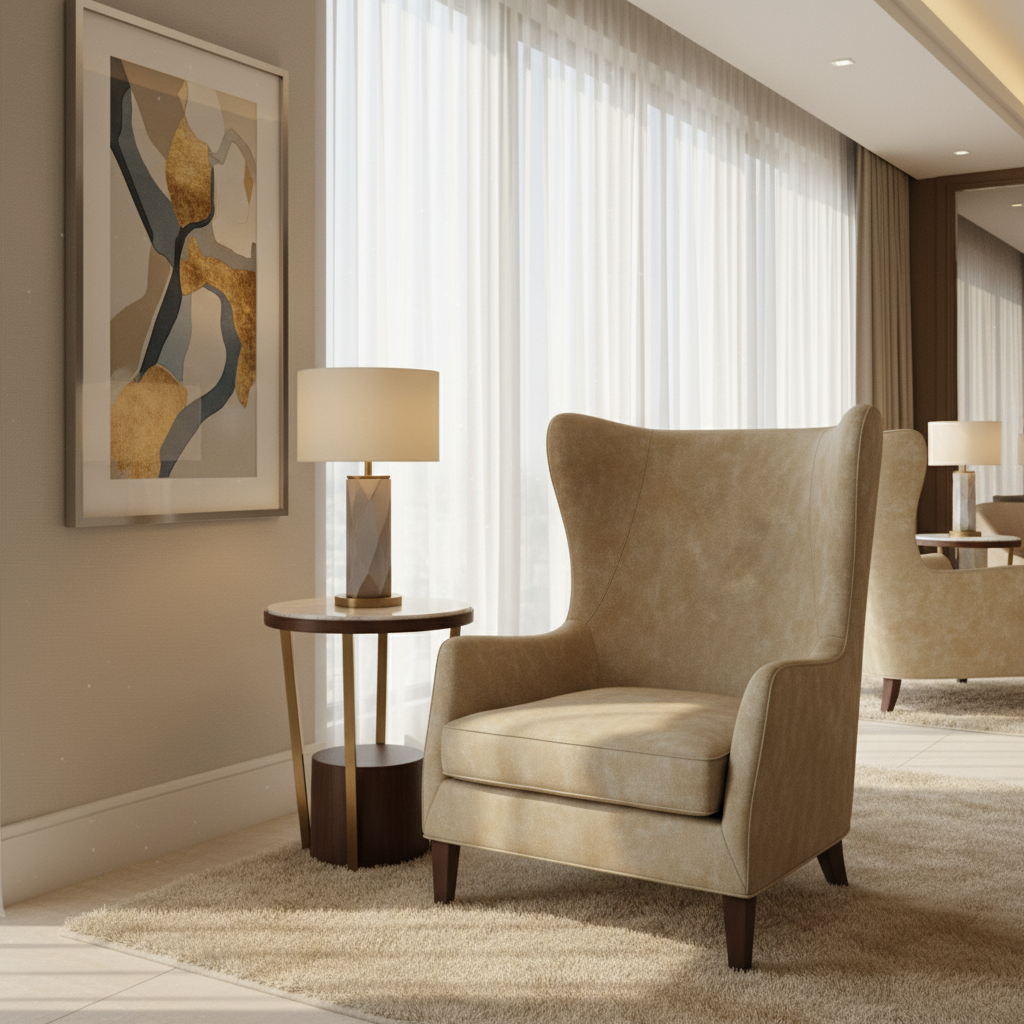 Tobago - Moonbeam Upholstered Chair | Architectural Fabrics