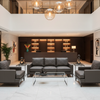 Waterfall Bay - Charcoal Upholstered Sofa | Architectural Fabrics