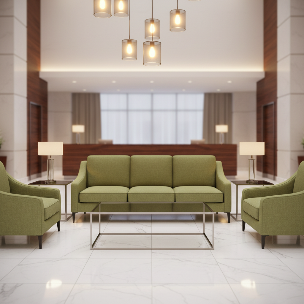 Peter Island - Grass Upholstered Sofa | Architectural Fabrics