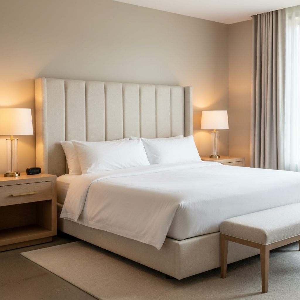 Morant - Snow Upholstered Headboard | Architectural Fabrics