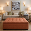 Aster - Aster Layered Polyurethane Upholstered Ottoman | Architectural Fabrics
