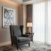 Analog - Graphite Etched Polyurethane Upholstered Chair | Architectural Fabrics