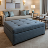 Montego - Shadow Upholstered Ottoman | Architectural Fabrics