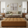 Rattan Bay - Autumn Upholstered Ottoman | Architectural Fabrics